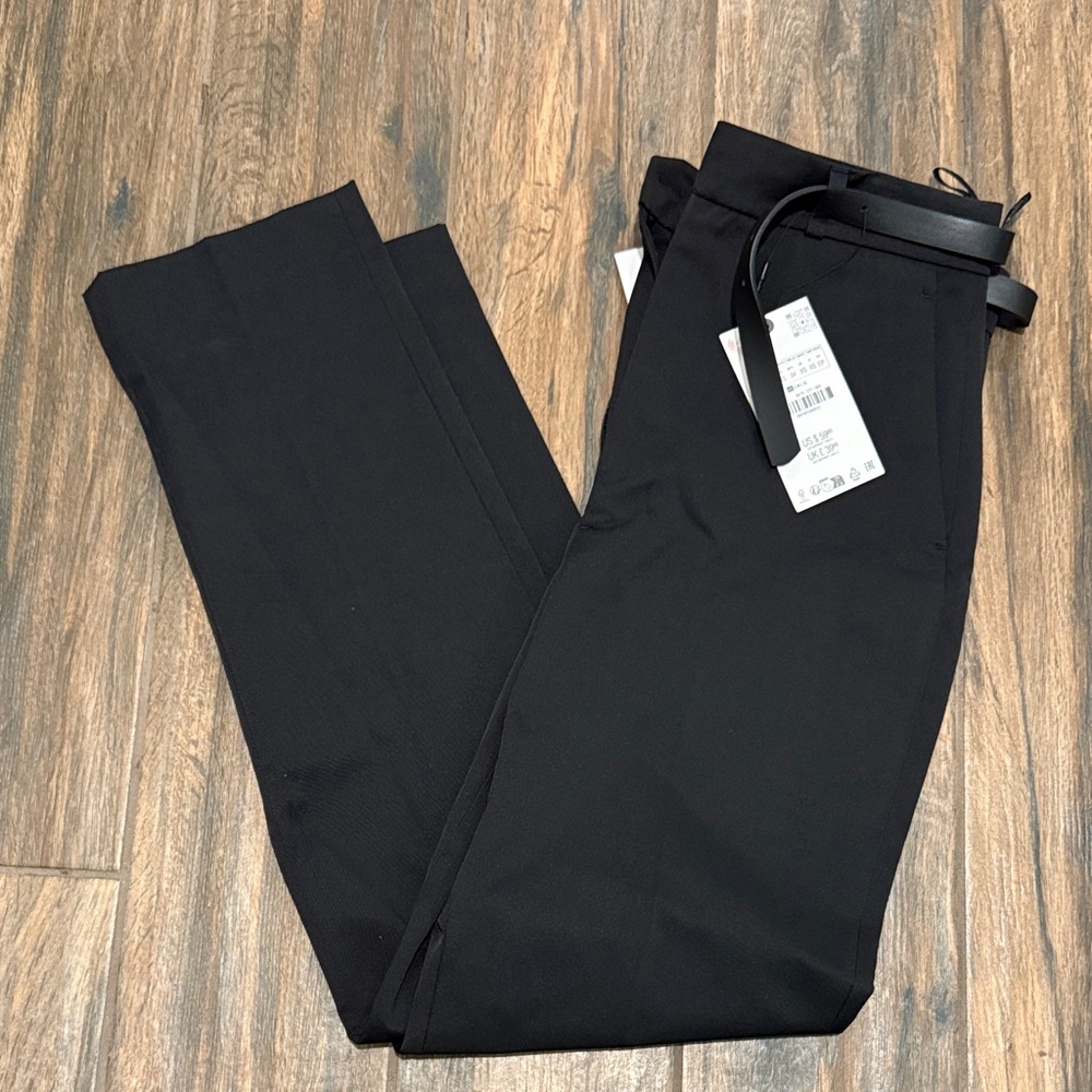 Zara Women's Black Cropped Pants